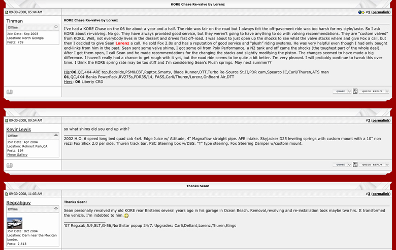 LORENZindustries Customer Feedback
